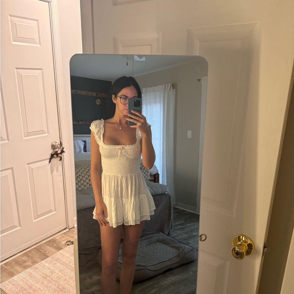 Kimchi Blue White Short Romper